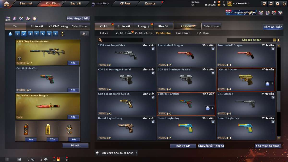 shop acc cf uy tin gia re